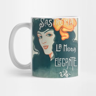 Vintage Spanish Fashion Ad 1920 Mug